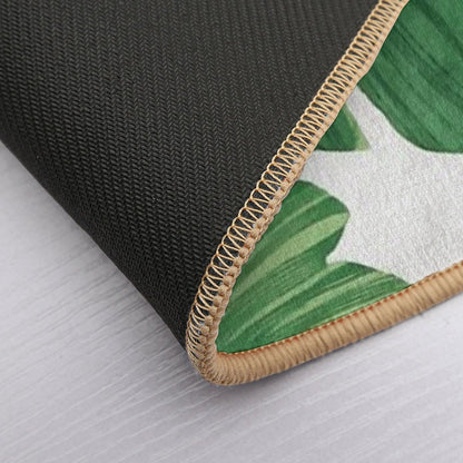 Tropical Banana Leaves Bath Mat