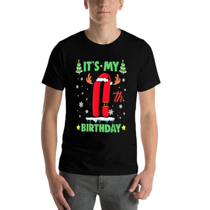 Merry Christmas Its My 11th Birthday Xmas Women Girls Kids  Odor-resistant T-Shirt