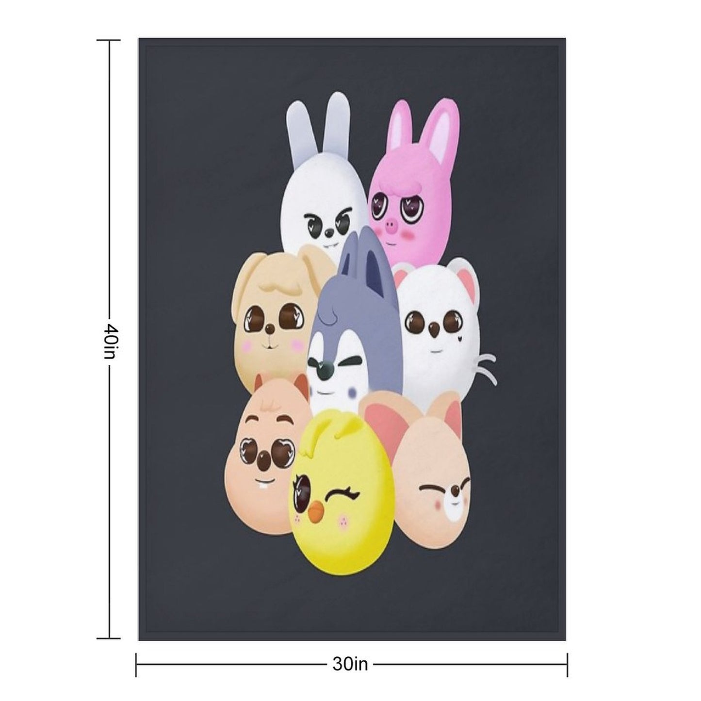 SKZOO Stray Kids SKZ Throw Blanket