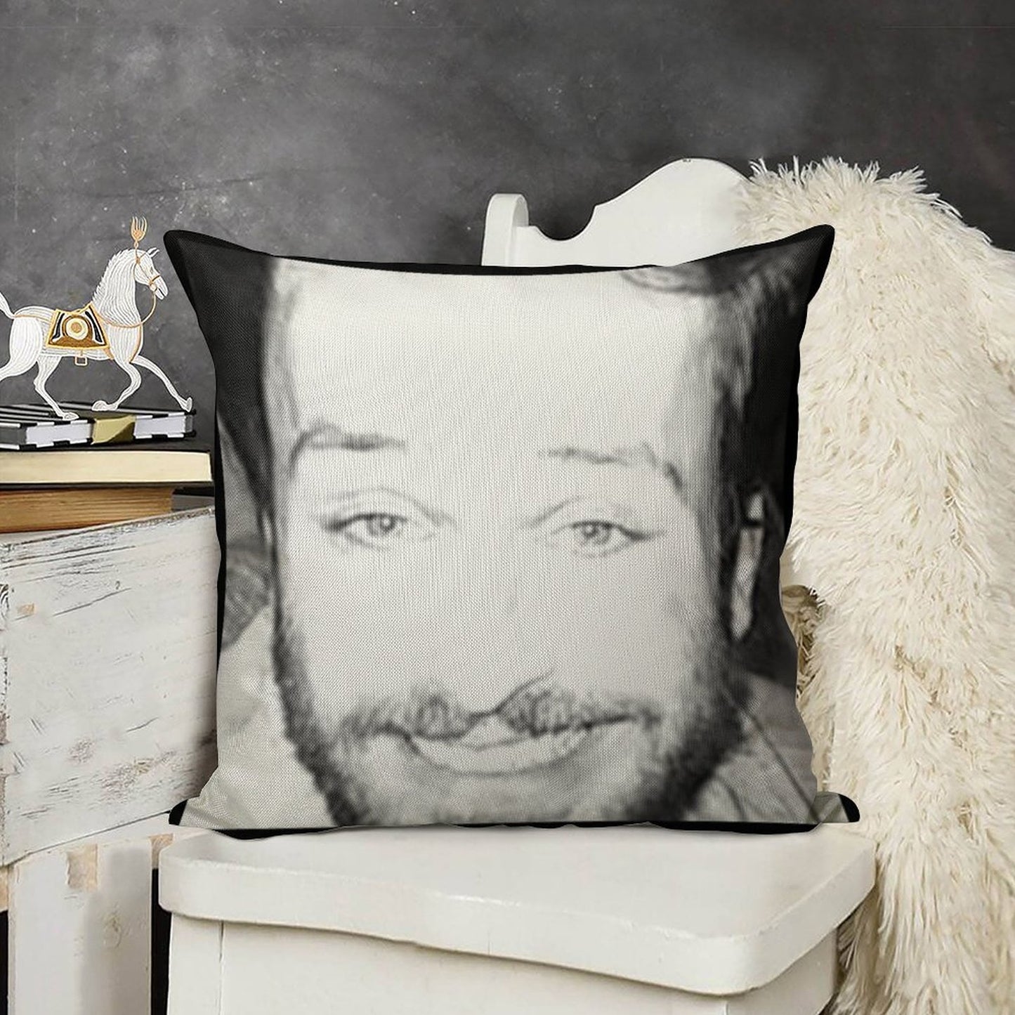 Always Sunny in Philidelphia Charlie Dating Picture Linen Throw Pillow Cover