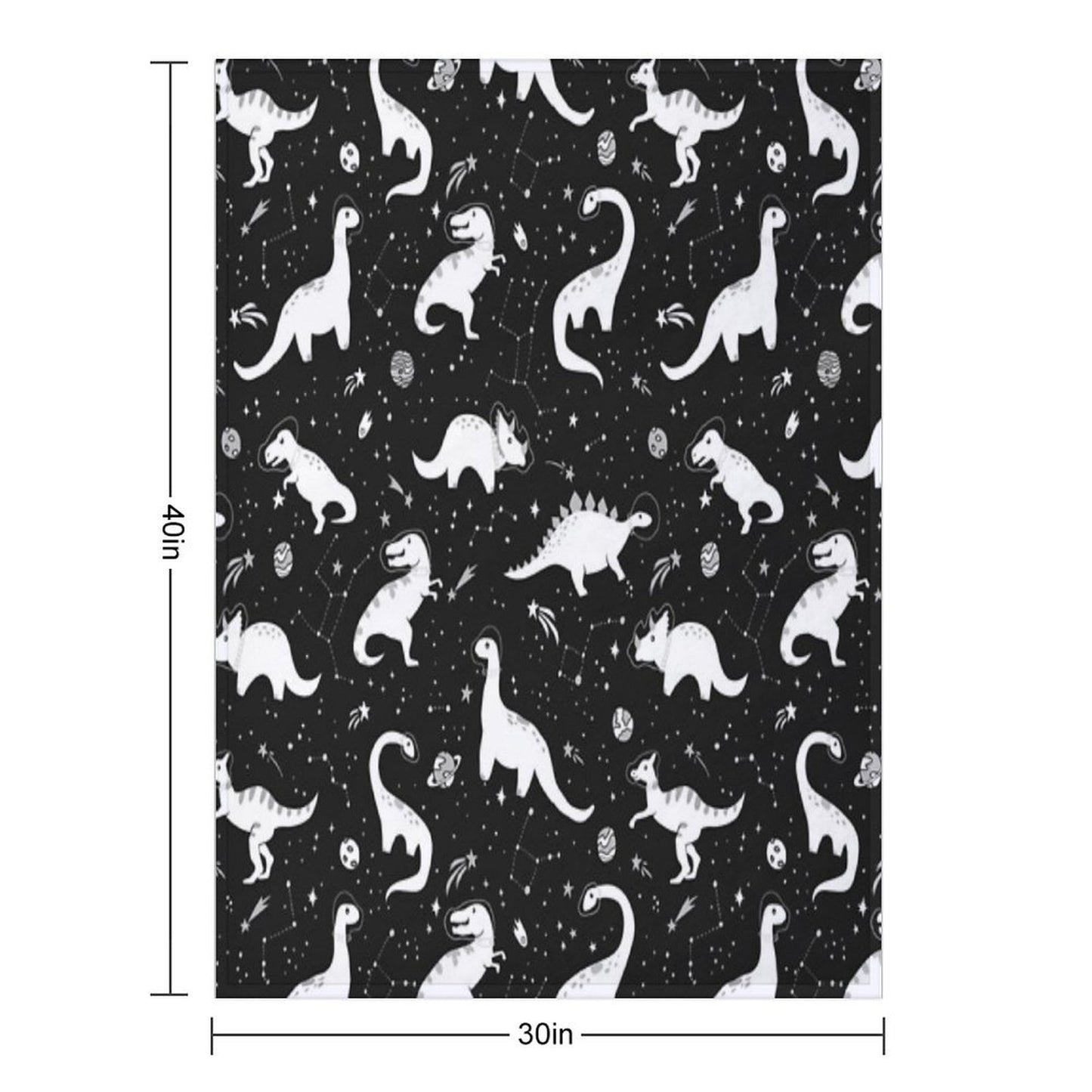 Space Dinosaurs Throw Blanket