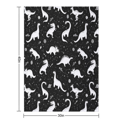Space Dinosaurs Throw Blanket