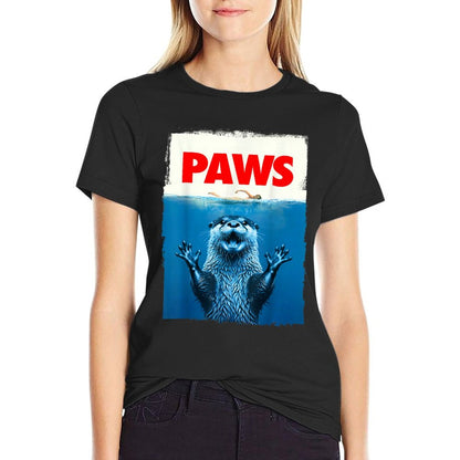 Paws Otter Funny Otter Lover Gifts For Men Women Kidn T-Shirt