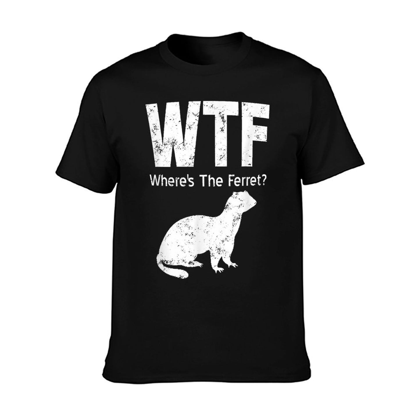 WTF Where&#39;s The Ferret Funny Ferret T-Shirt