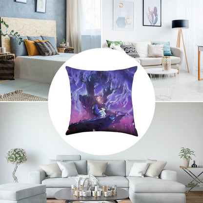 Ori Will of The Wisp Linen Throw Pillow Cover