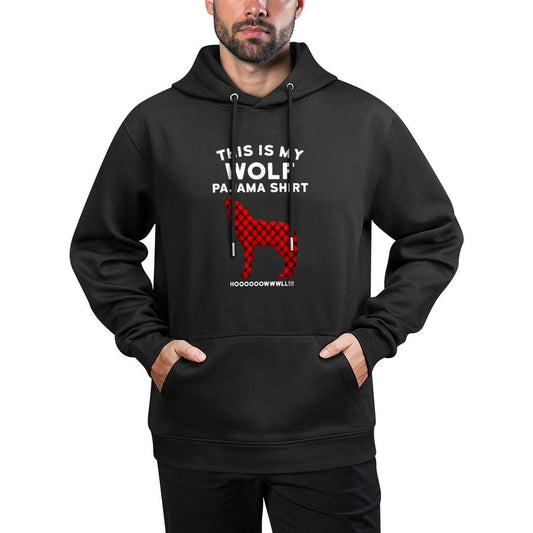 Wolf Pajama - Cute Christmas Gift for Wolf Lovers Medium-Weight Fabric Hoodie