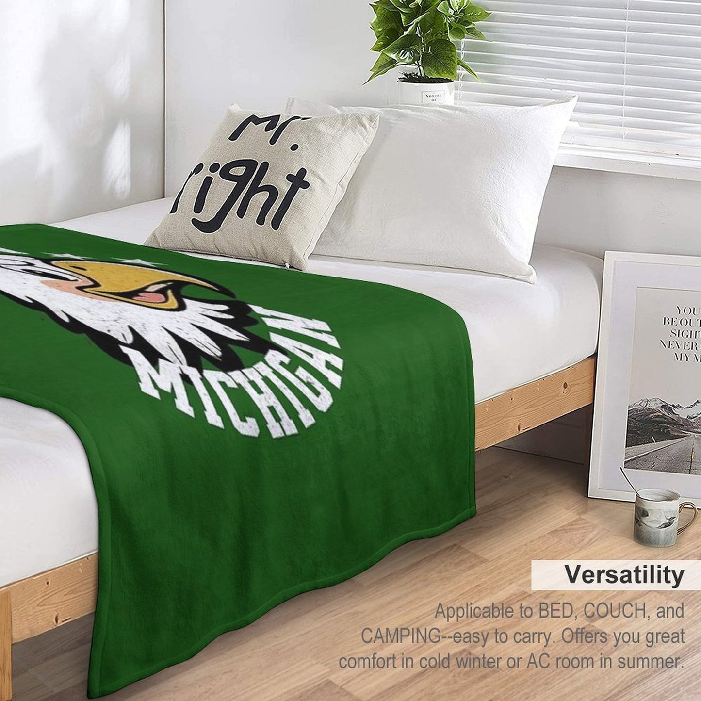 Eastern Michigan University, EMU Eagles Throw Blanket