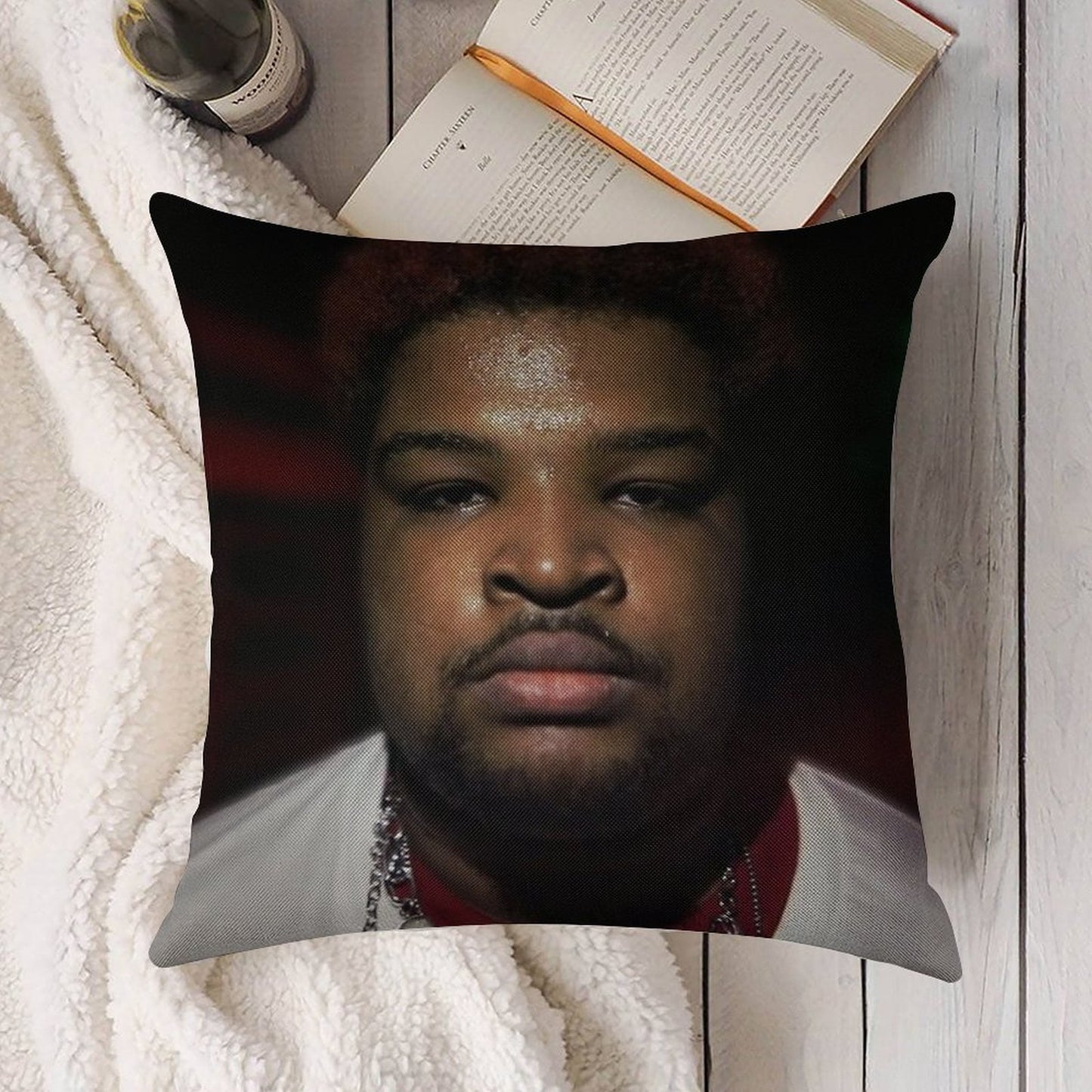 Mario Judah Rage Pillow Linen Throw Pillow Cover