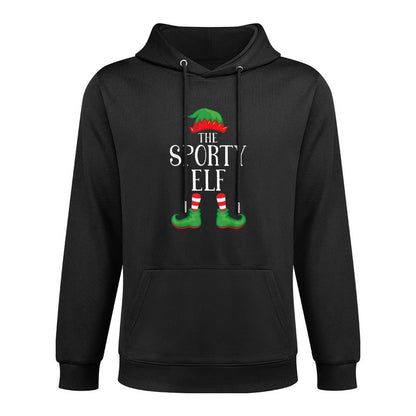 Sporty Elf Matching Group Xmas Funny Family Christmas Durable Construction Hoodie