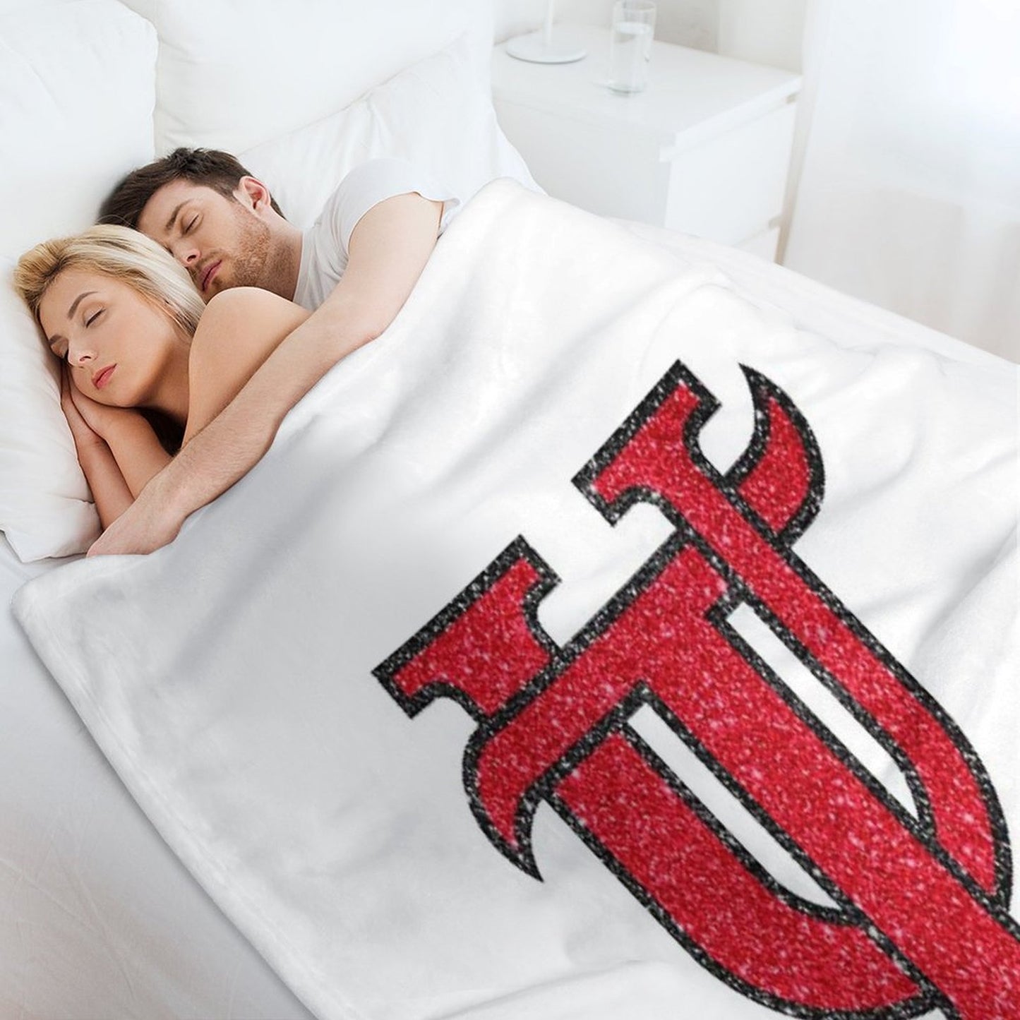 Utampa Glitter Logo Throw Blanket