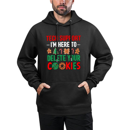 Tech Support Christmas Cookies Women Men Funny Christmas Layering Staple Hoodie
