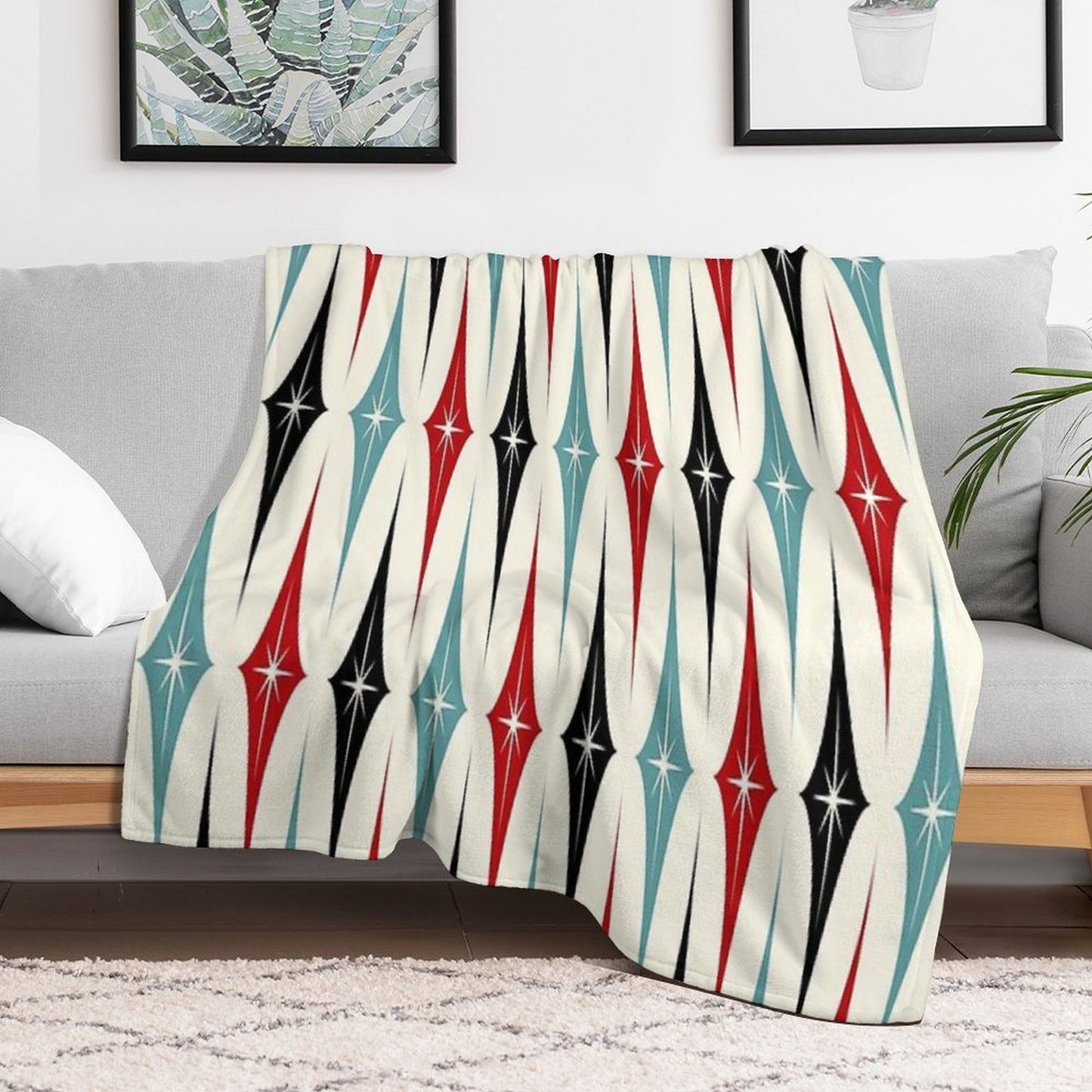Starburst Diamonds Throw Blanket