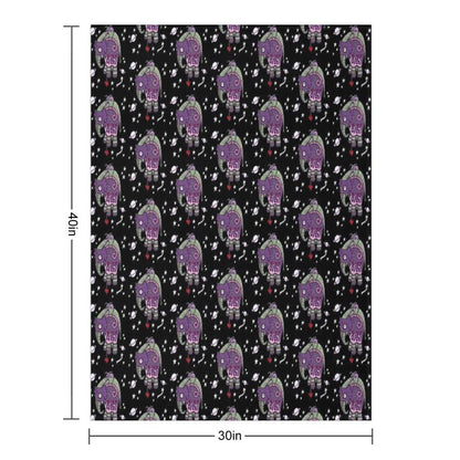 Interstellar Elephant Tee Throw Blanket