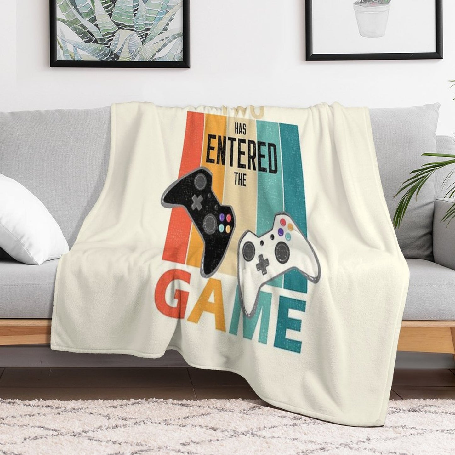 Retro Player 2 Has Entered The Game Throw Blanket