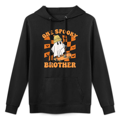 One Spooky Brother Birthday Halloween Skateboarding Ghost Casual Wear Hoodie