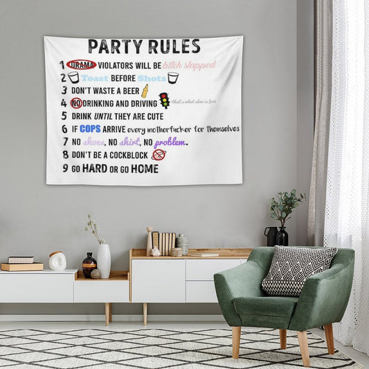 Party Rules Tapestry