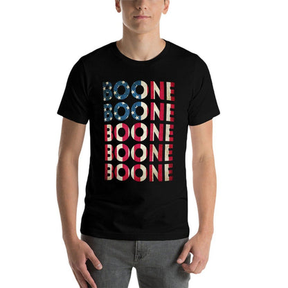 Boone Personalized Name Vintage Retro US Woman Man  Summer-ready Fabric T-Shirt