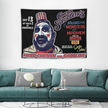 Captain Spaulding's Museum of Monsters And Madmen Tapestry