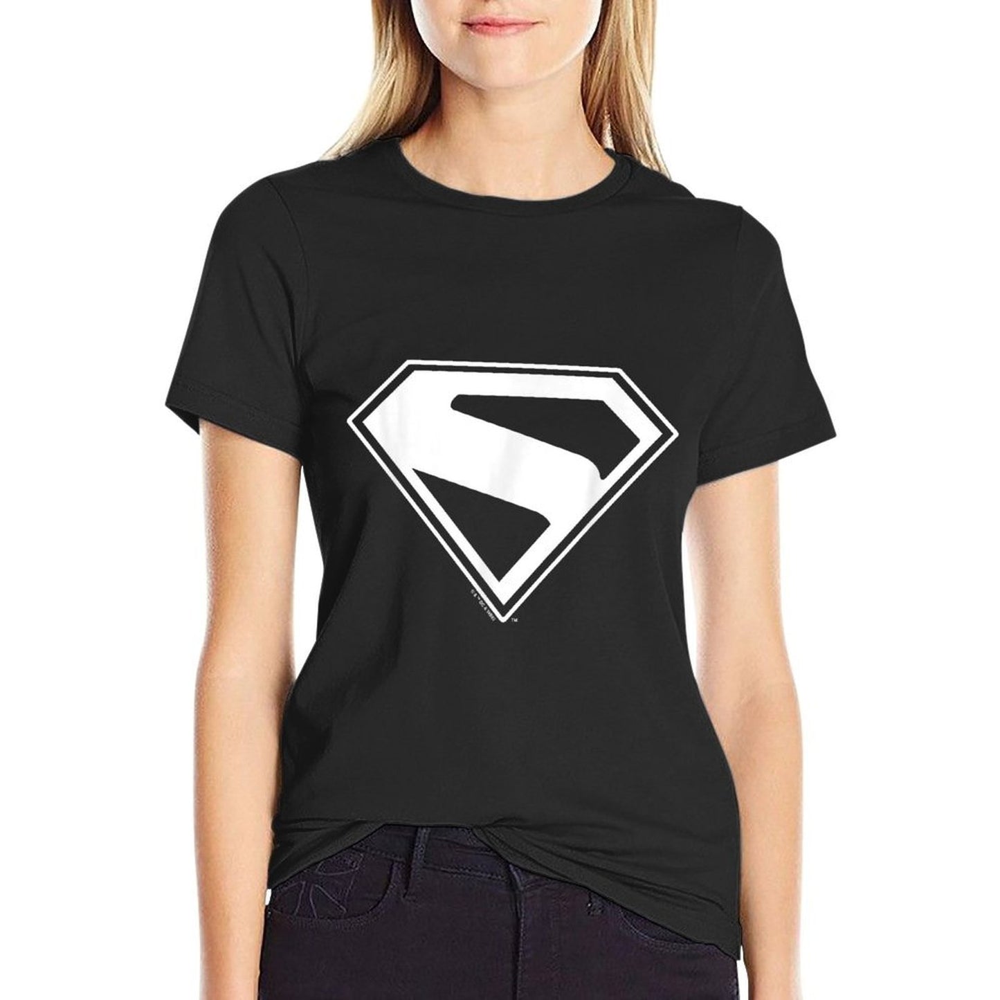 Superman (2025) Superman New Logo  Rolled Sleeves T-Shirt