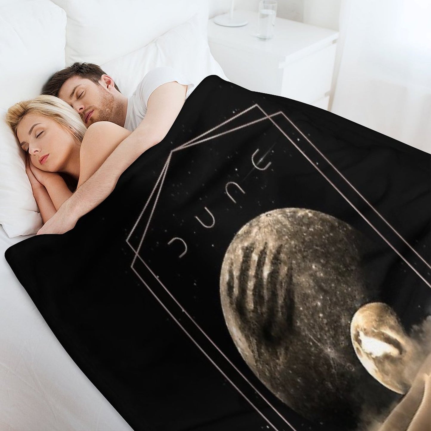Dune Moons Throw Blanket