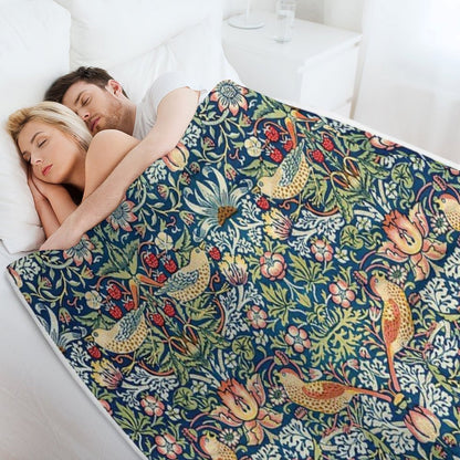 Strawberry Thief Throw Blanket