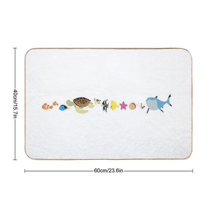 Finding Nemo Character Illustration Bath Mat