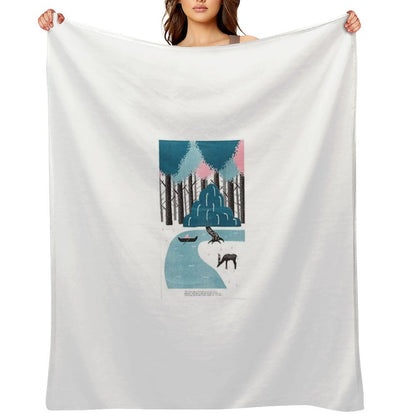 River Throw Blanket