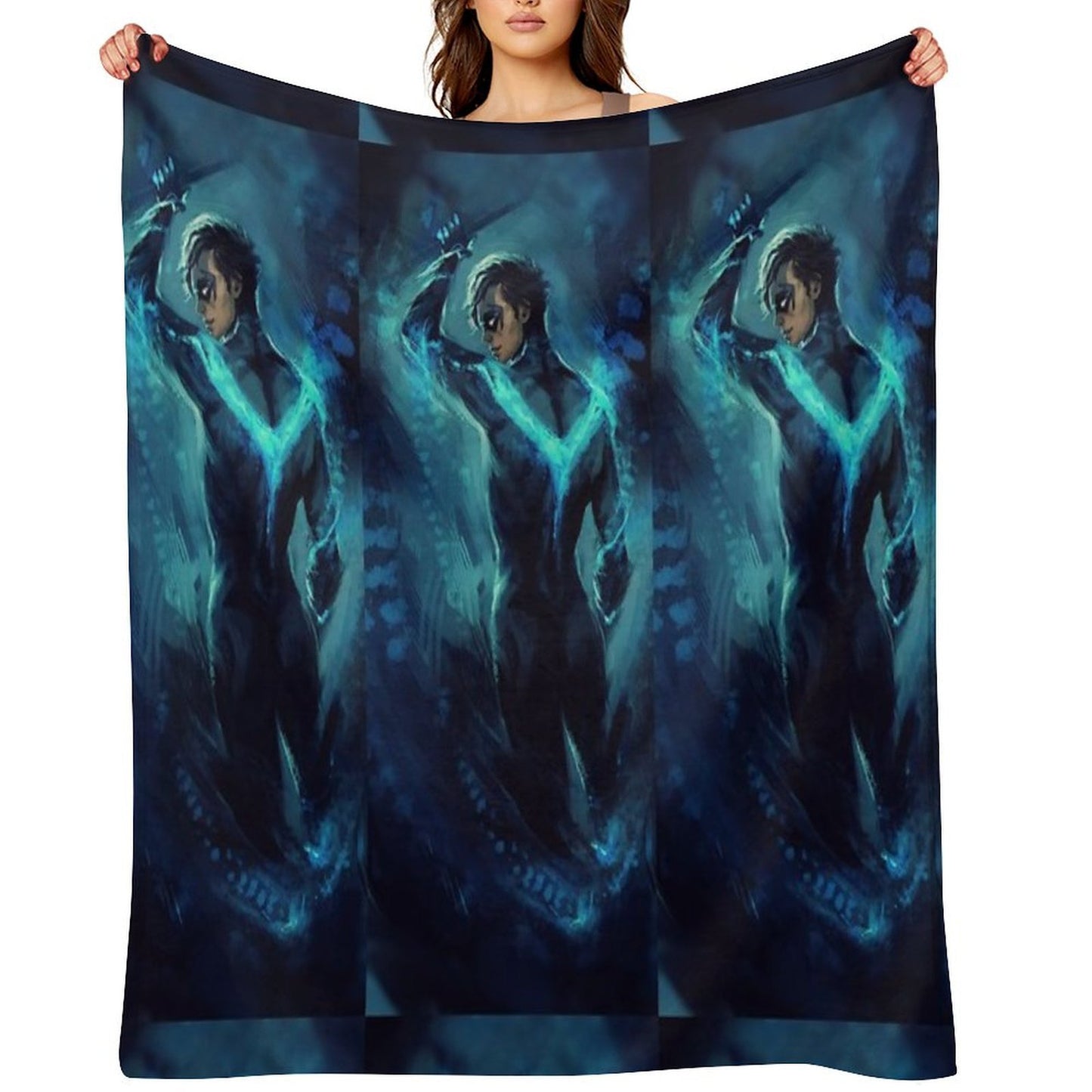 Nightwing Throw Blanket