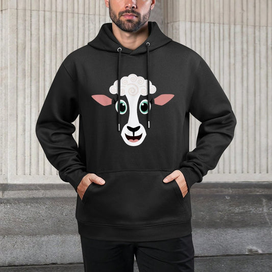 Funny Halloween Costume for Girls Boys - Cute Sheep Face Relaxed Fit Hoodie