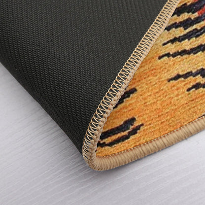 Tibetan Antique Tiger Rug Print Bath Mat