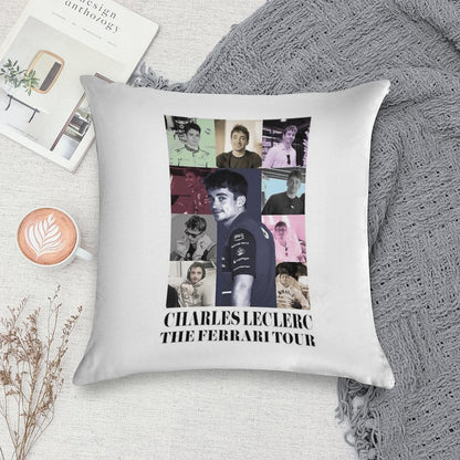 Charles Leclerc Eras Tour Soft Reinforced Edging Throw Pillow