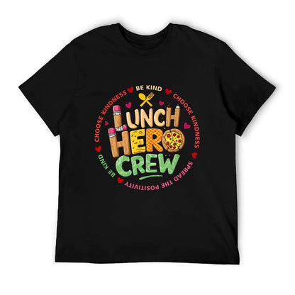 School Lunch Hero Squad Funny Cafeteria Workers Crew Lady T-Shirt
