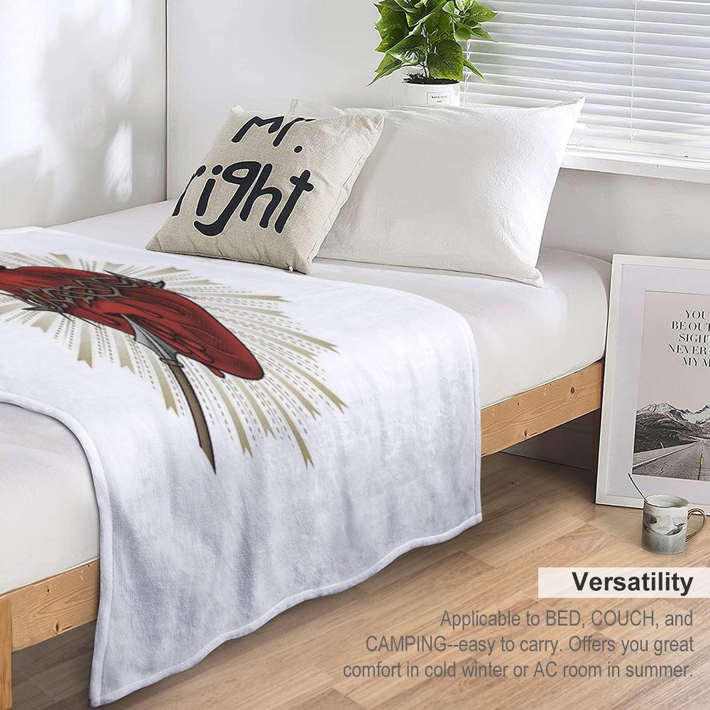 Sacred Heart of Jesus Christ Throw Blanket