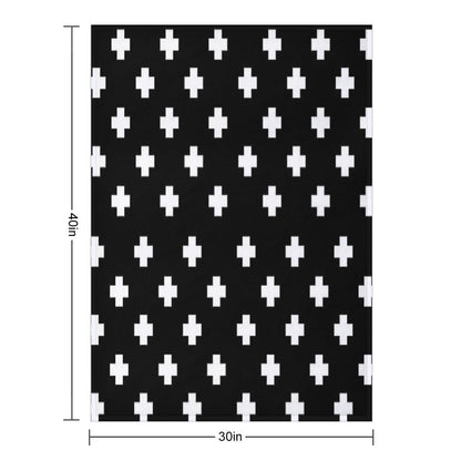 Swiss Cross Pattern Throw Blanket