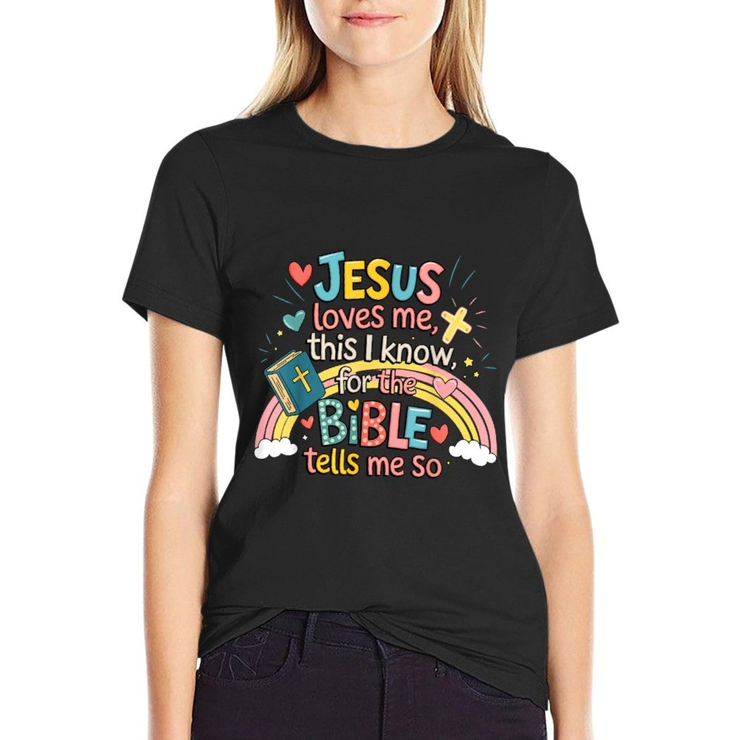 Jesus Loves Me This I Know Boys Kids Toddler Jesus Christian T-Shirt