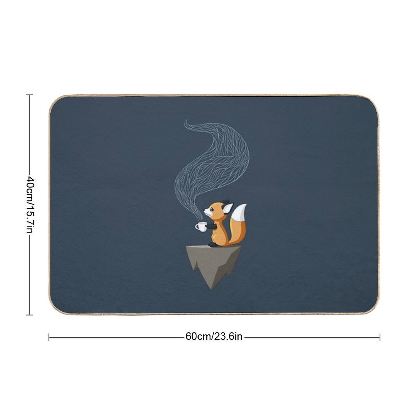 Fox Tea  Repositionable Bath Mat