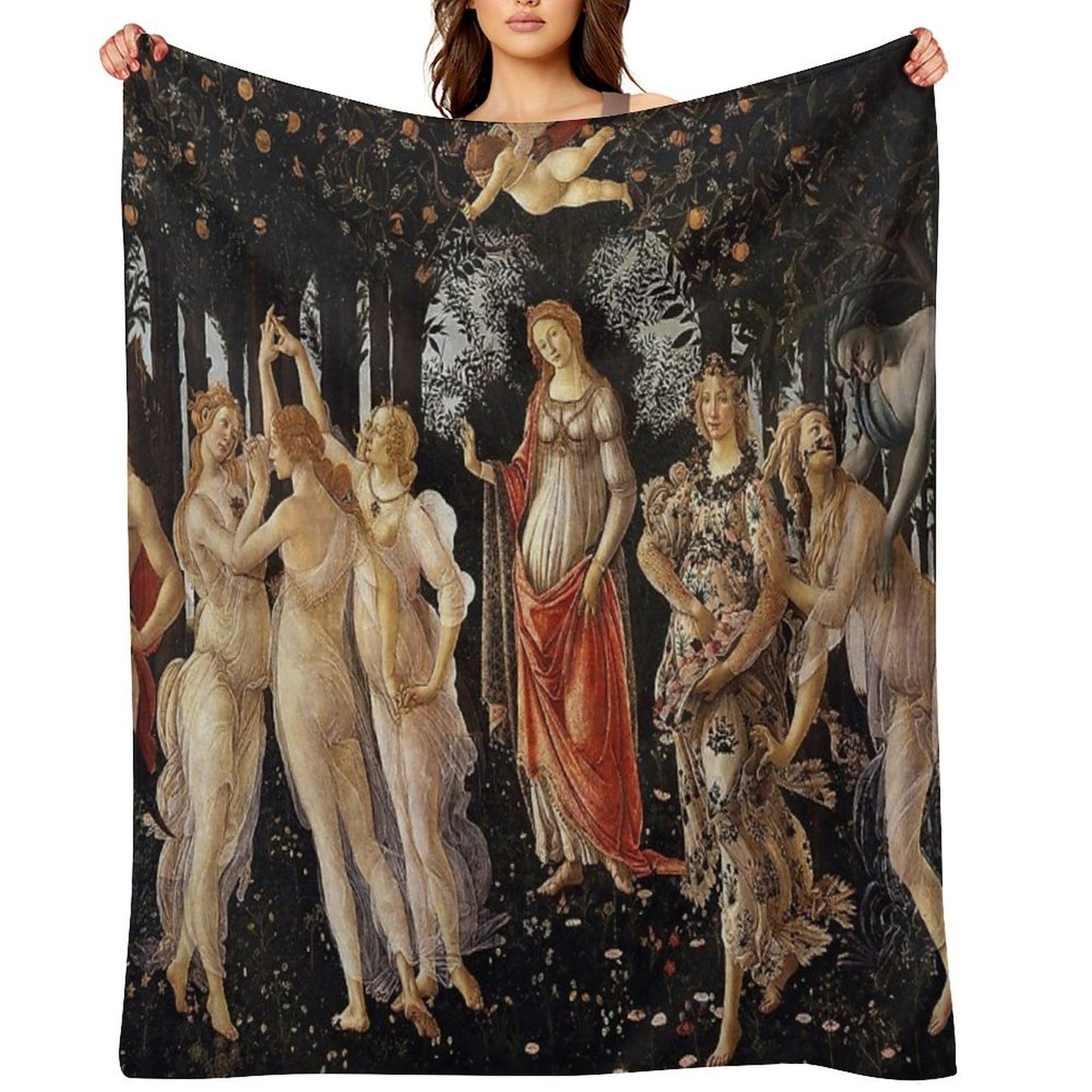 Sandro Botticelli - Primavera Throw Blanket