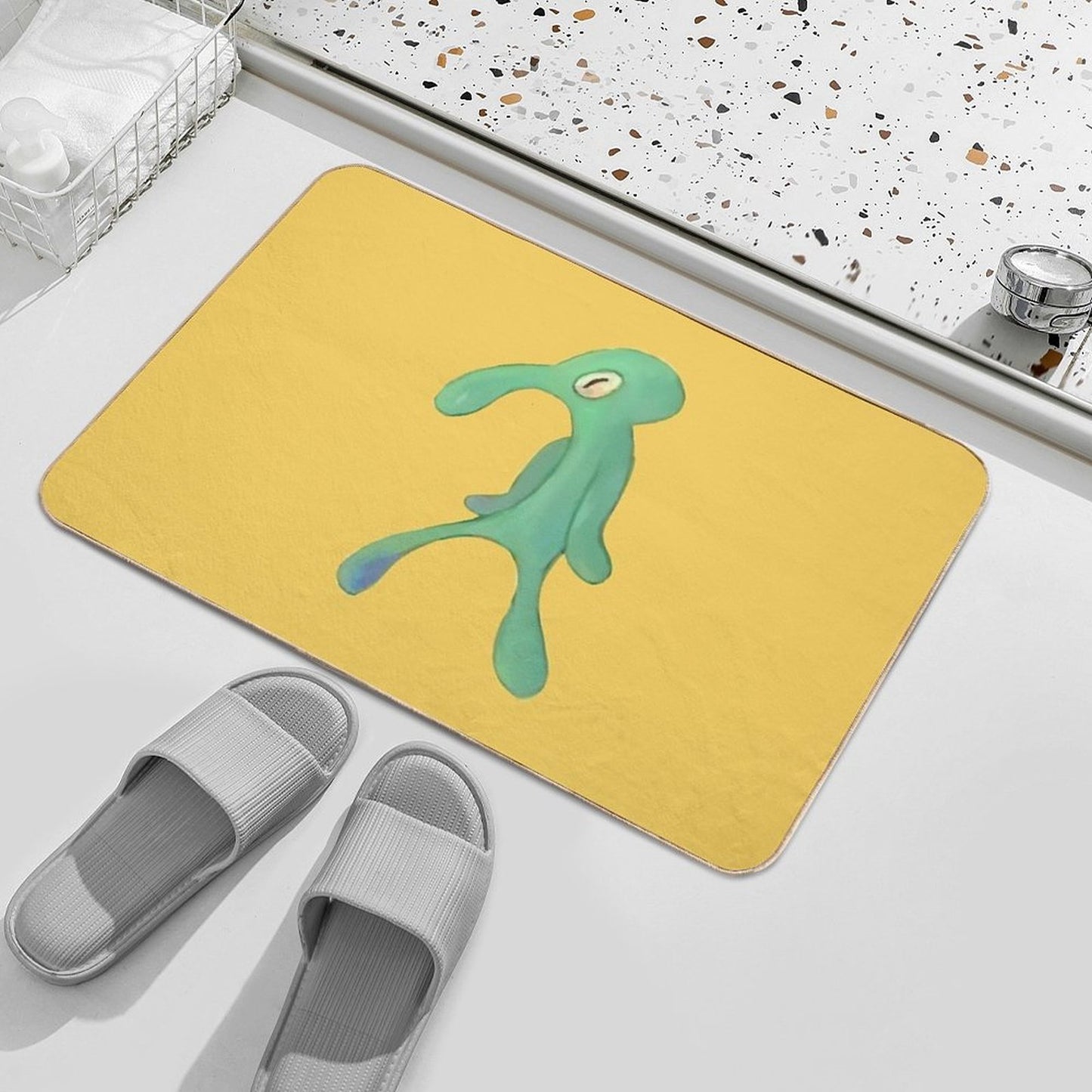 Bold And Brash Pin Button Bath Mat