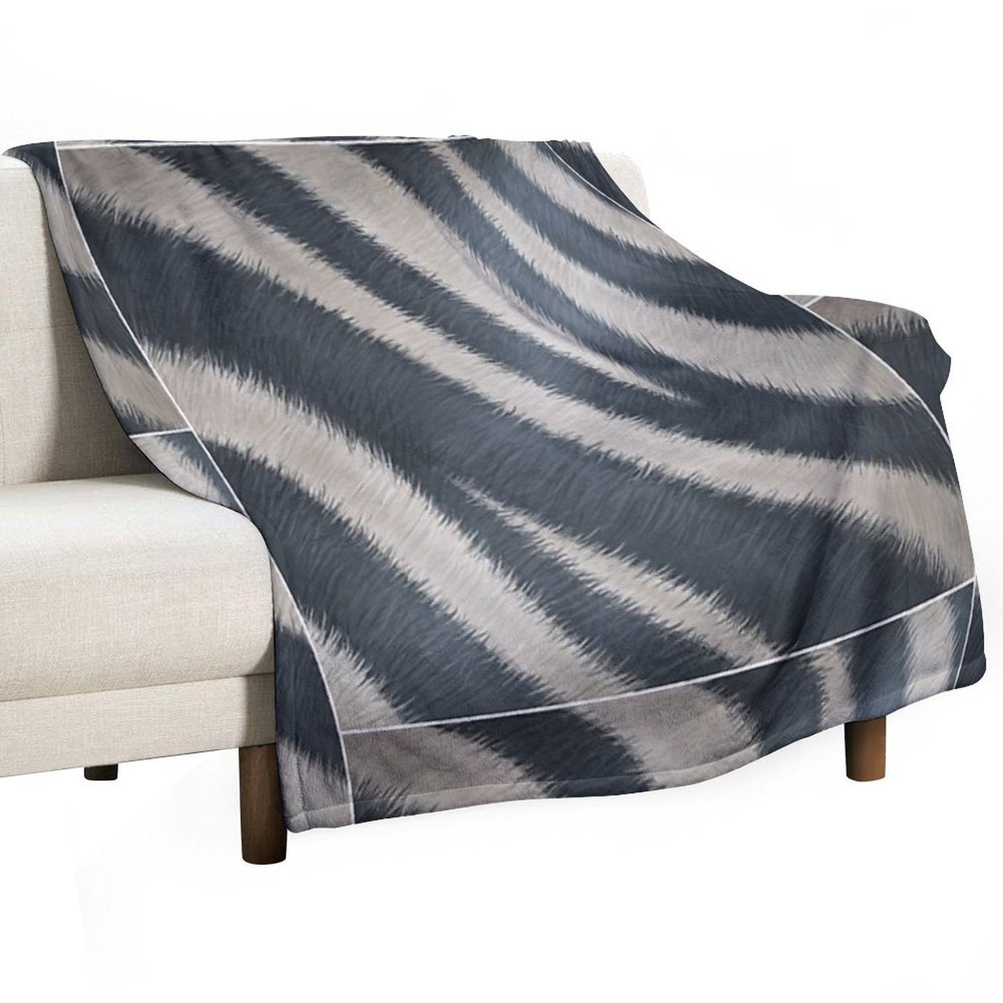 Fur Pattern - Zebra Throw Blanket