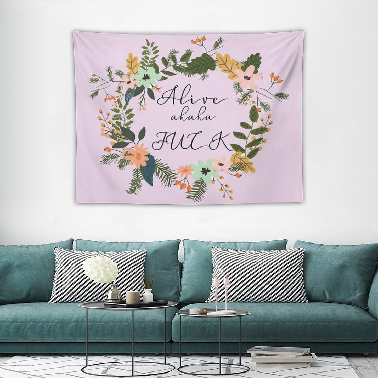 Alive Haha Fuck Tapestry