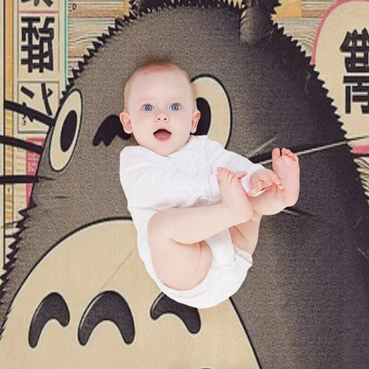 Vintage Japanese Poster Japanese Icon with Retro Charm Throw Blanket