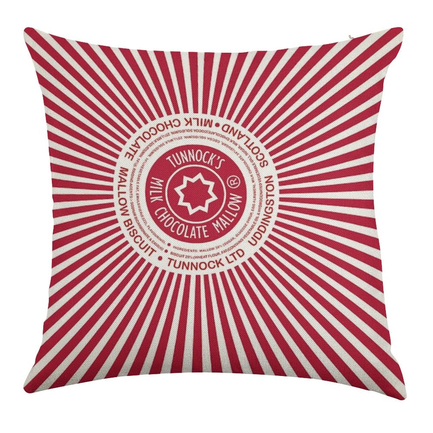 Tunnock's Teacakes Linen Throw Pillow Cover