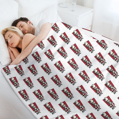 Fast Food Chicken Restaurant KENTUCKY Throw Blanket