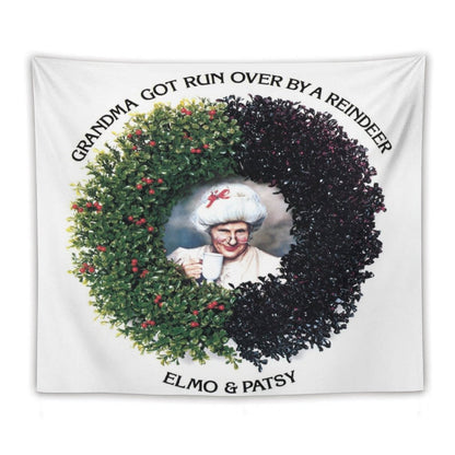 Grandma Got Run Over by A Reindeer Tapestry