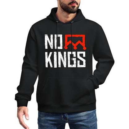 No Kings Protest Symbolic Sign Customizable Surface Hoodie