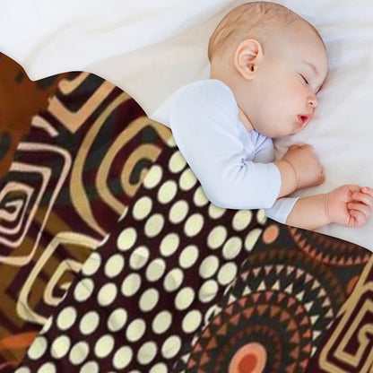 African Ethnic Pattern Throw Blanket