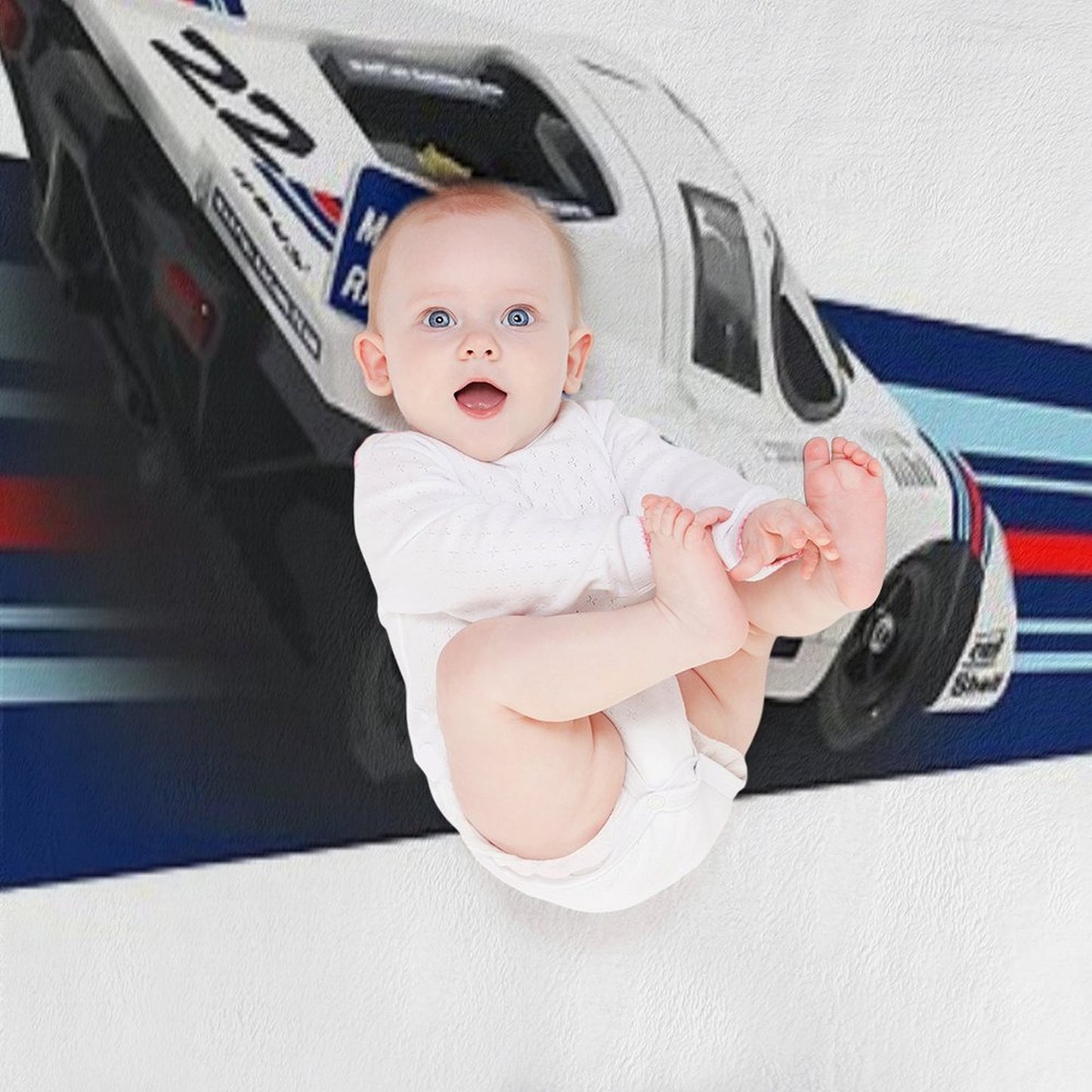 Porsch 917 Martini Racing 1971 Throw Blanket