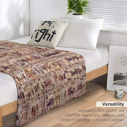 Bayeux Tapestry Throw Blanket