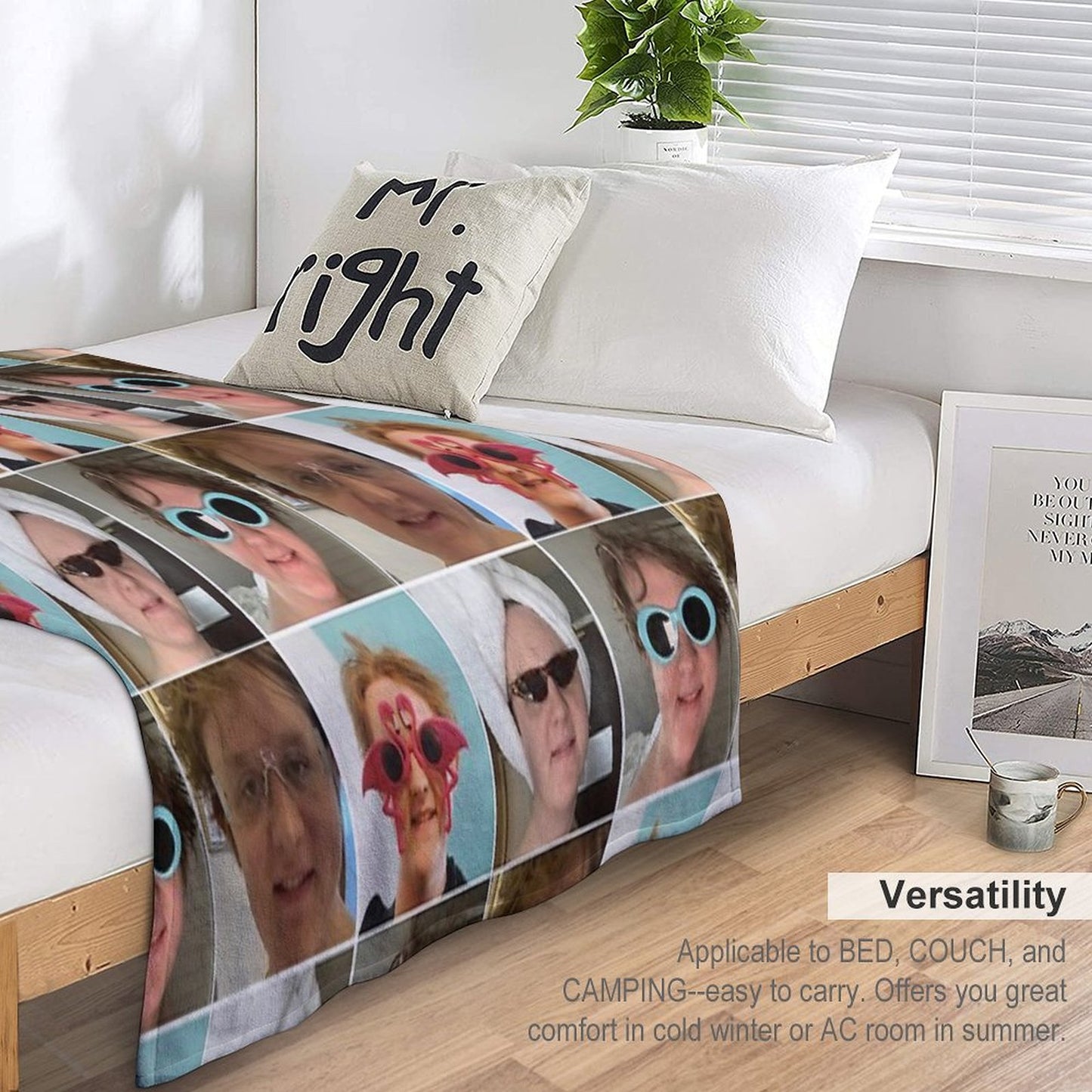 Lewis Capaldi Collage Throw Blanket
