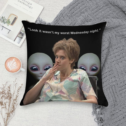 Kate Mckinnon Aliens Soft Reinforced Edging Throw Pillow